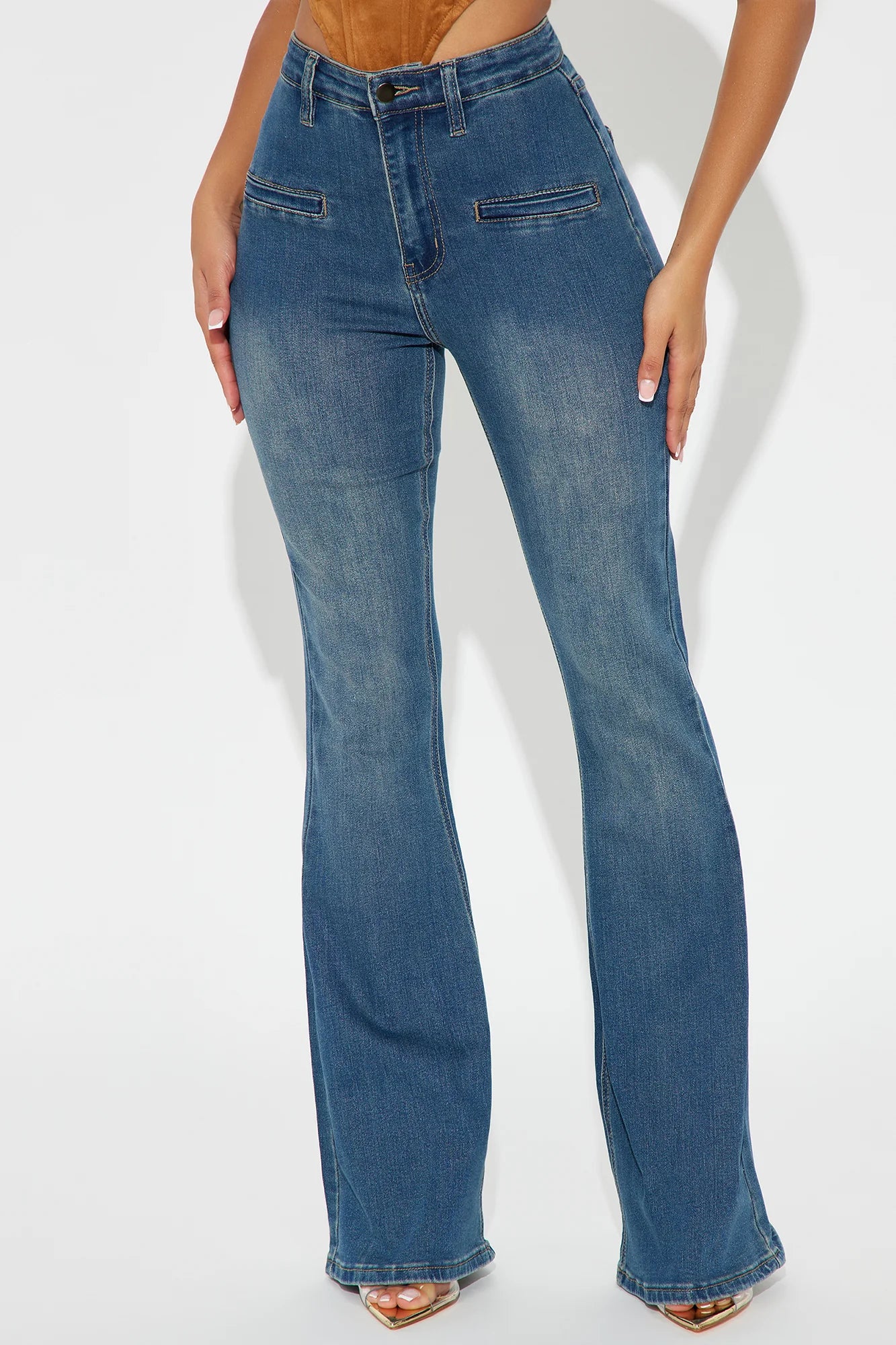 She Mean Business Stretch Flaire Jeans