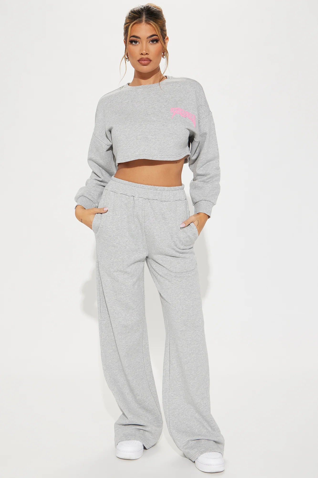 Trouble Maker French Terry Pant Set