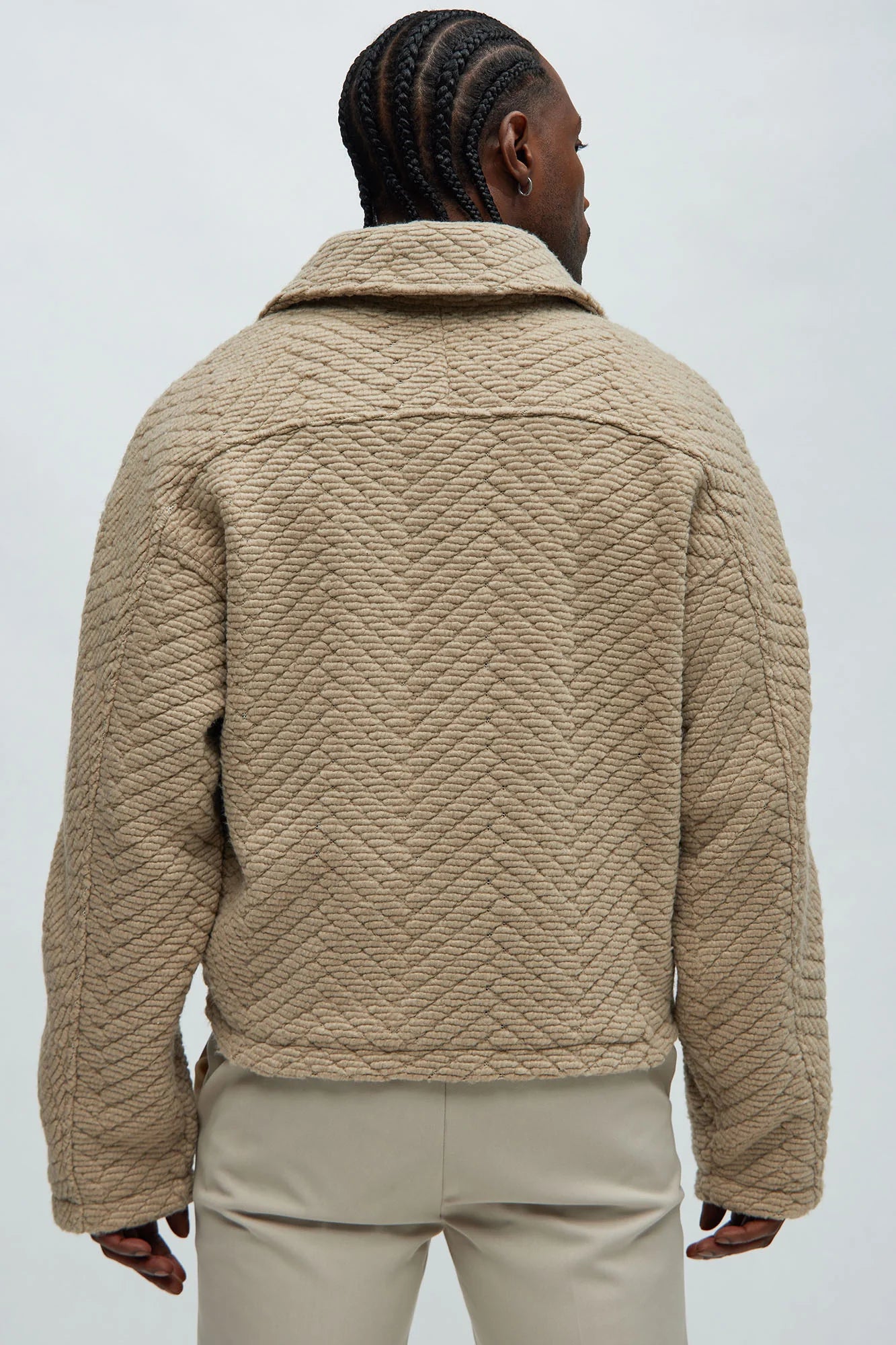 Duke Textured Cropped Jacket