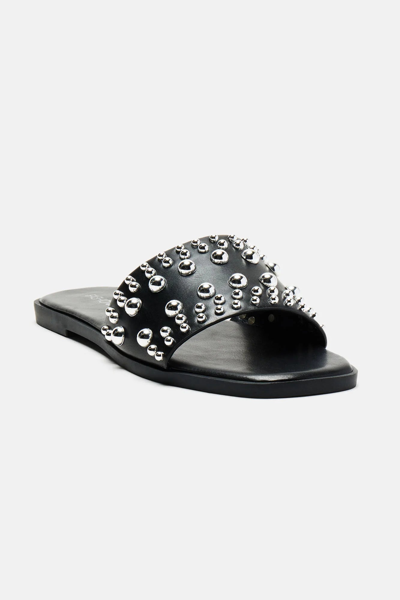 Really Going For It Studded Flat Sandals