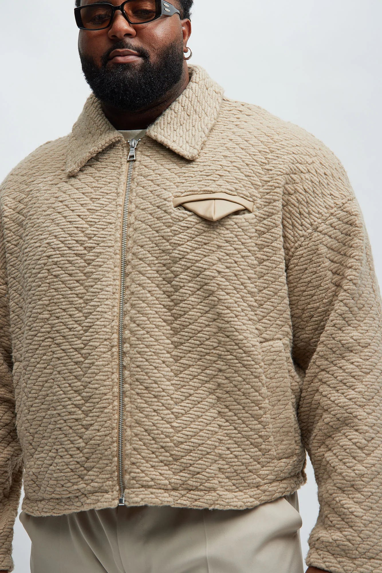 Duke Textured Cropped Jacket