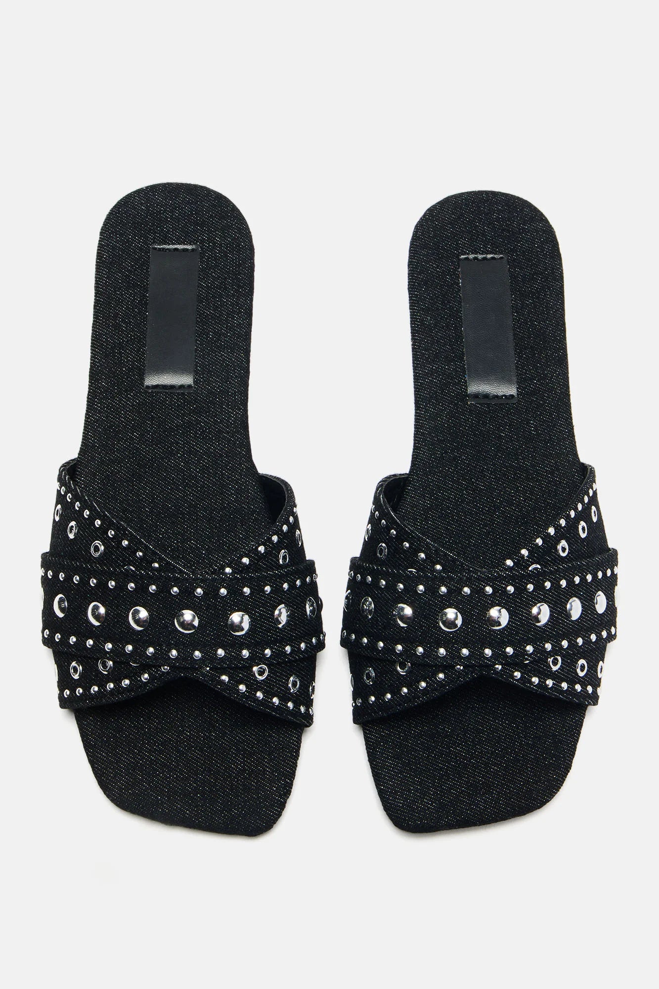 We Should Link Up Studded Flat Sandals