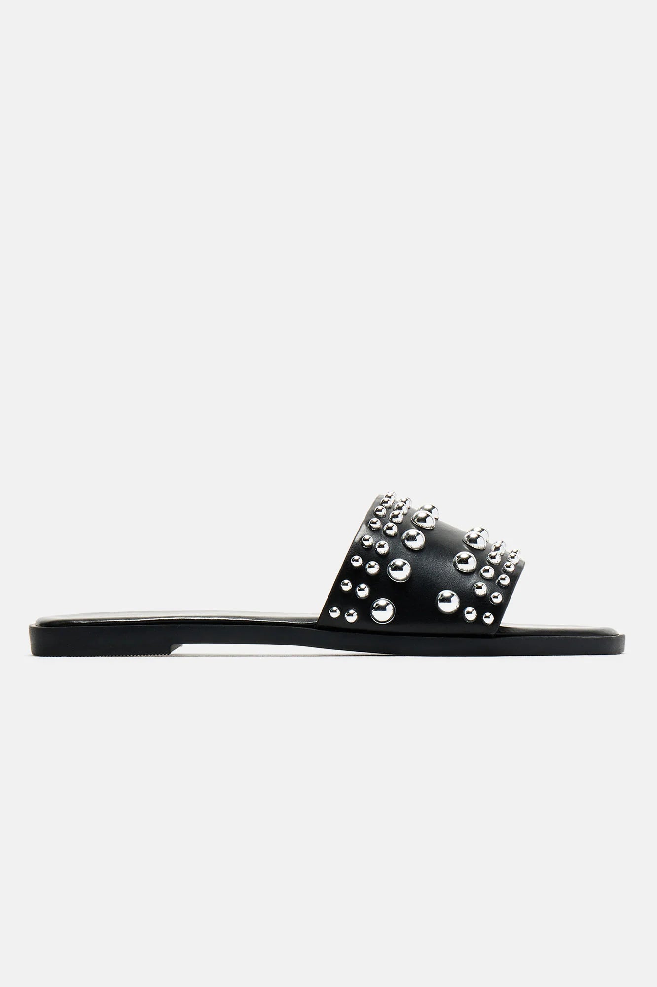 Really Going For It Studded Flat Sandals