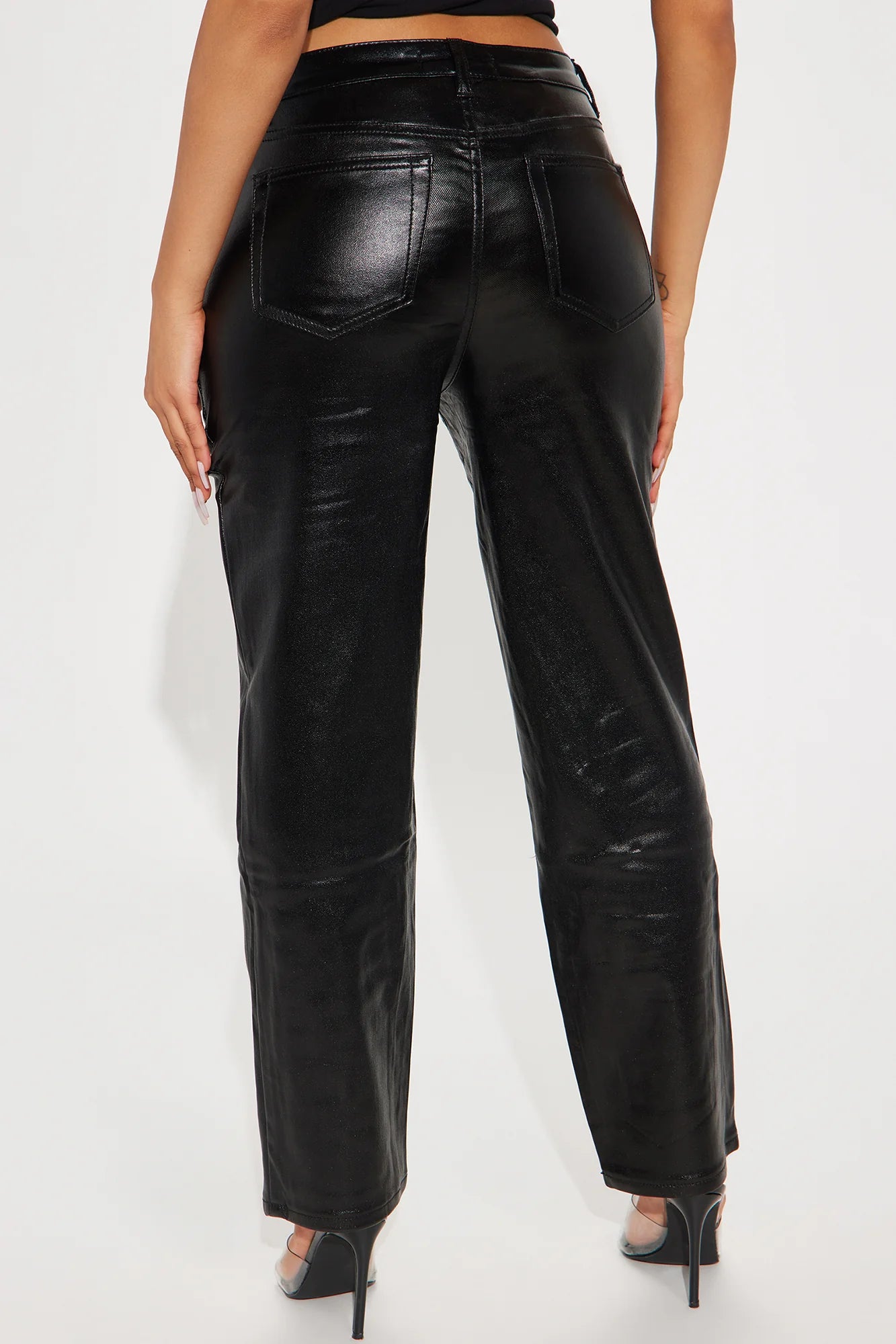 Marilyn Coated Faux Leather Pant