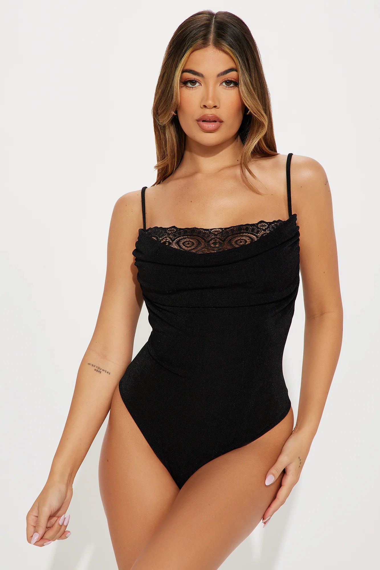 Nayeli Lace Trim Bodysuit