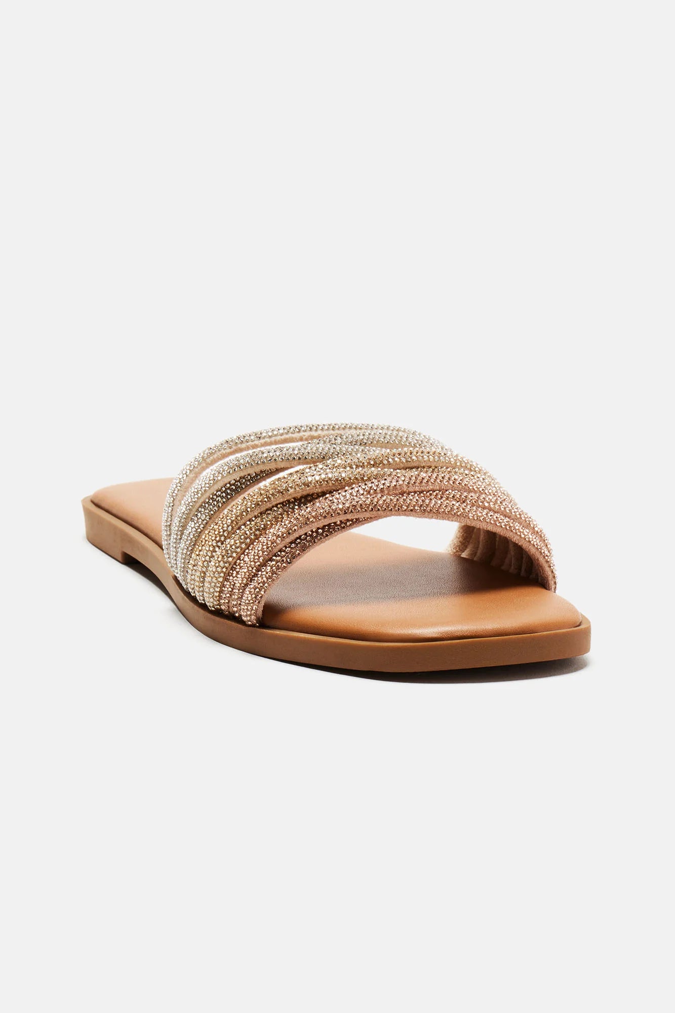 Feel It Now Embellished Flat Sandals